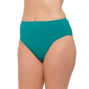 NWT Christina Swimwear Women's High Waist Swimsuit Bottoms - Color Green - Sz 14